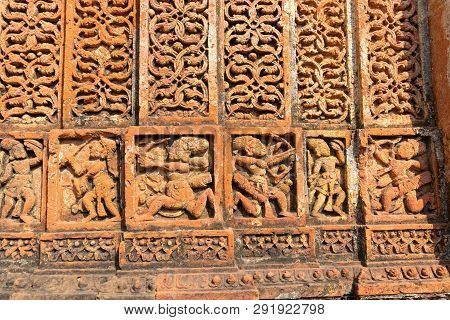 Famous Terracotta (fired Clay Of A Brownish-red Colour, Used As Ornamental Building Material) Relief