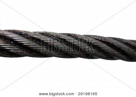 Isolated Steel Hawser