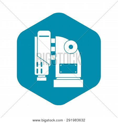 Pneumatic Hammer Machine Icon In Simple Style Isolated On White Background Illustration