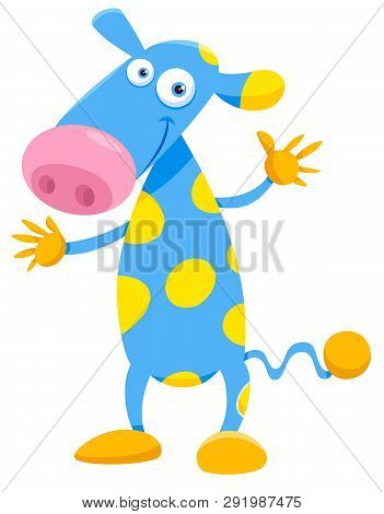 Cartoon Illustration Of Cute Colorful Fantasy Or Fairy Tale Character