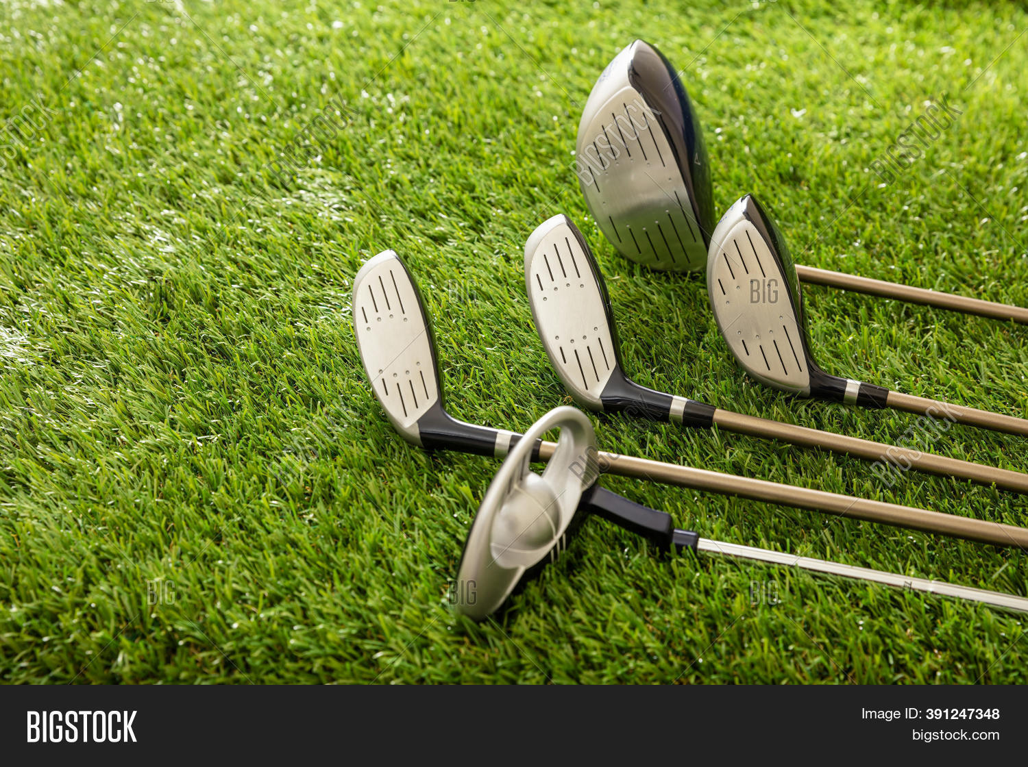 Golf Sticks Set On Image & Photo (Free Trial) Bigstock