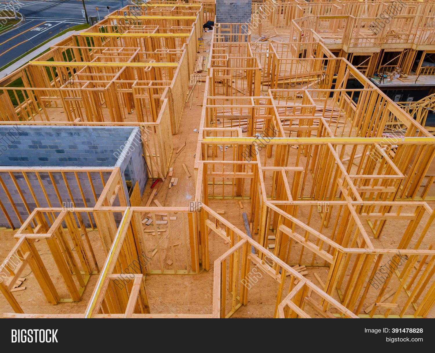 Aerial View Unfinished Image Photo Free Trial Bigstock