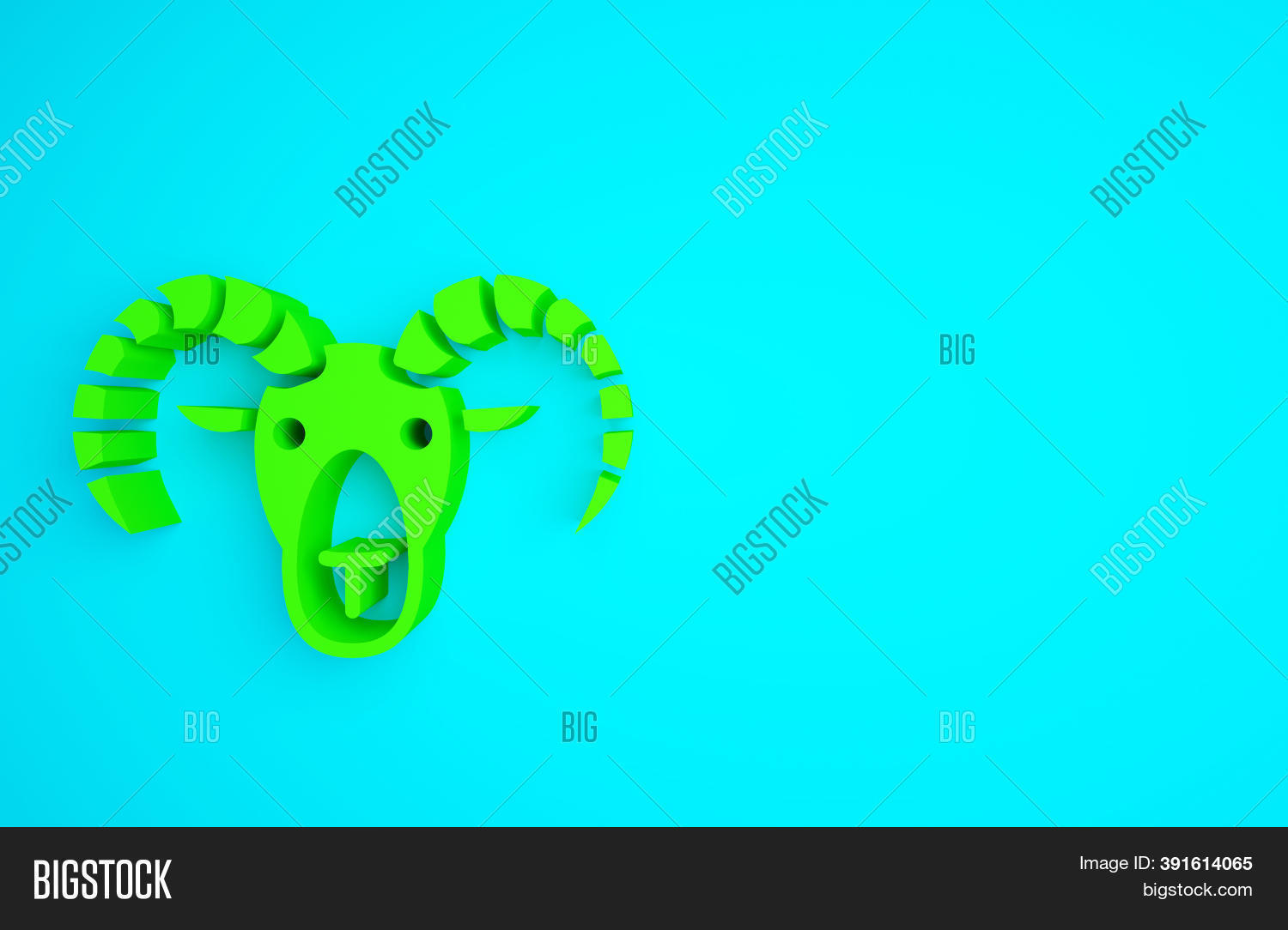 Green Head Goat Ram Image & Photo (Free Trial) | Bigstock