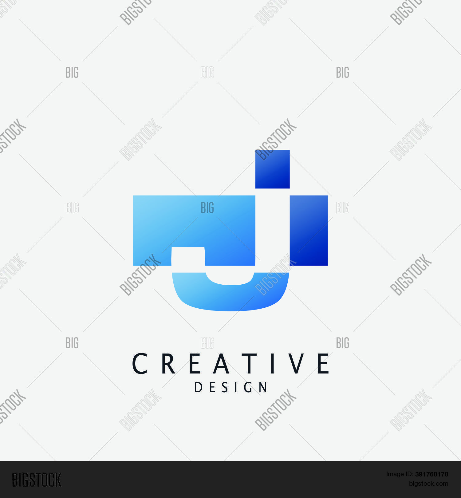 Negative Space Logo J Vector & Photo (Free Trial) Bigstock