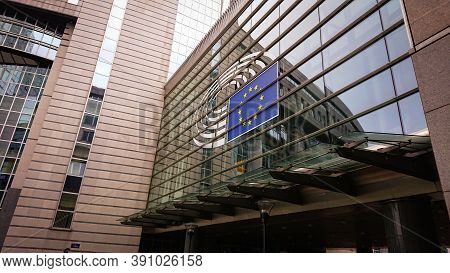 Brussels, Belgium - May 12, 2018: European Parliament - Liaison Office In Belgium