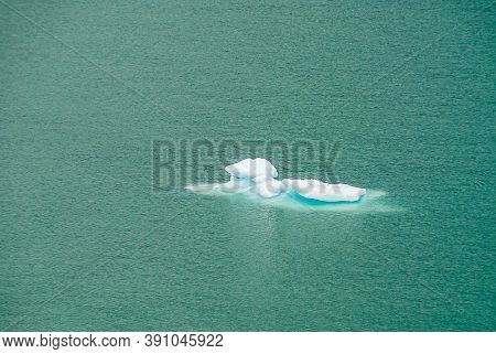 Sarmiento Channel, Chile - December 11, 2008: Amalia Glacier, Closeup Of One Disintegrated Piece Of 