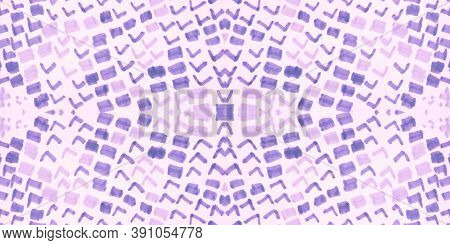 Seamless Snake Skin Pattern. Cobra Reptile Wild Print. Trendy Exotic Illustration. Purple And Pink R