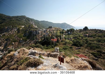 ซากปรักหักพังของคาสโตร Skiathos