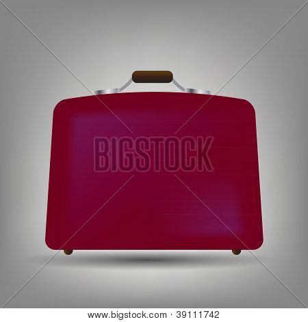 Valigia blu icone vector illustration