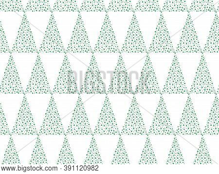 Vector Seamless Pattern. Modern Stylish Texture. Repeating Geometric Tiles With Dotted Triangles. Tr