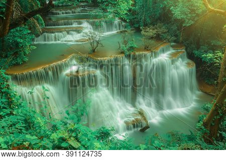 Huai Mae Khamin Waterfall ( Tier4 Name Chatkaew ), Srinakarin Dam National Park