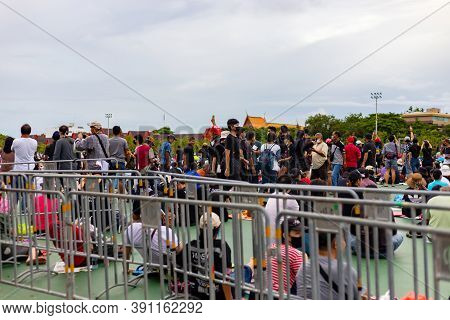 Anti-government Protest And Rally For Democracy In Bangkok, Thailand.