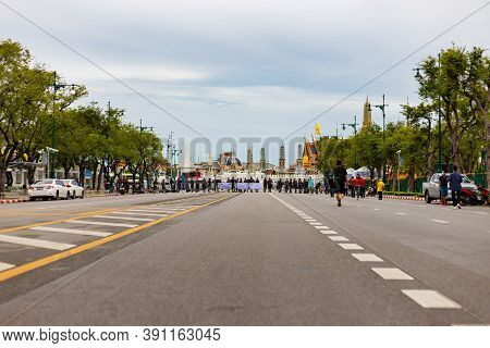 Anti-government Protest And Rally For Democracy In Bangkok, Thailand.
