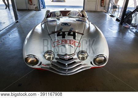 Most, Czech Republic - September 9 2020: Vintage Veteran Car Skoda 1101 Sport From 1949 On September