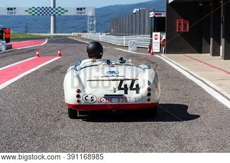 Most, Czech Republic - September 9 2020: Vintage Veteran Car Skoda 1101 Sport From 1949 On September