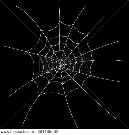 Active Linear Web For Halloween Design Black And White