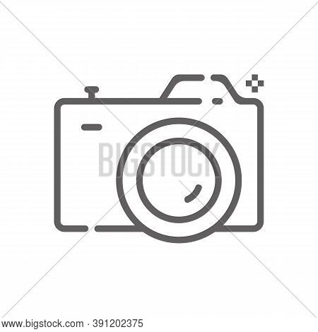 Сamera Icon. Outline Illustration Of Camera Vector Icon For Web. Web Symbol For Websites And Mobile 
