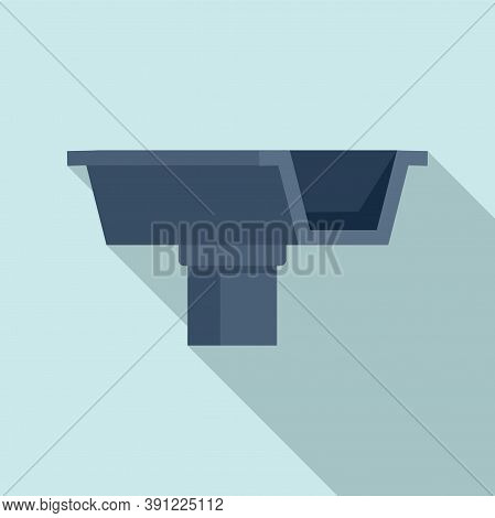 Building Gutter Icon. Flat Illustration Of Building Gutter Vector Icon For Web Design