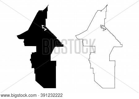 Lyon County, Nevada (u.s. County, United States Of America, Usa, U.s., Us) Map Vector Illustration, 