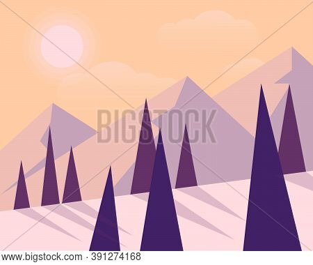 Landscape, Nature Vector Background. Vector Illustration For Your Application