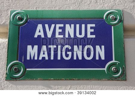 Avenue Matignon