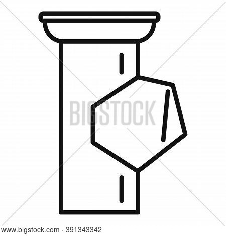 Spout Gutter Icon. Outline Spout Gutter Vector Icon For Web Design Isolated On White Background