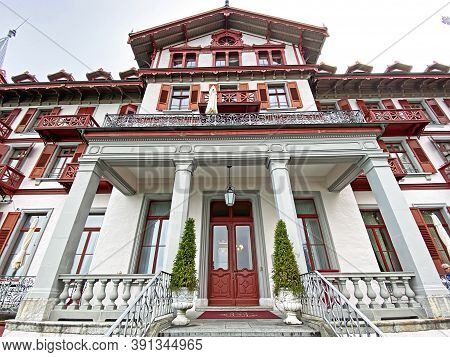 Grand Hotel Giessbach Above Lake Brienz And Next To The Waterfall Giesbach Falls - Canton Of Bern, S