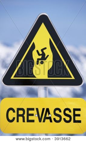 Danger Sign For Snow-Sports