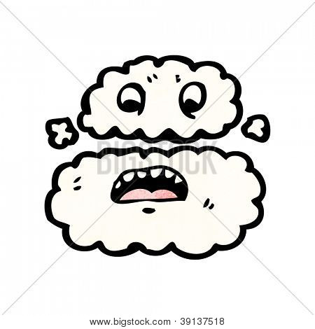 cartoon cloud breaking up