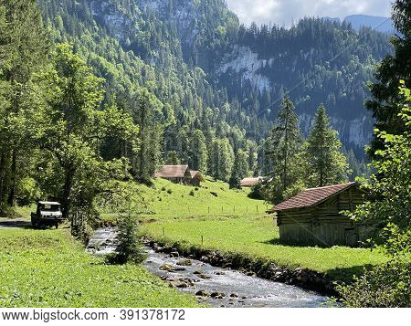 The Giessbach Stream Above Lake Brienz (brienzersee) And In The Eponymous Nature Park - Canton Of Be
