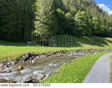 The Giessbach Stream Above Lake Brienz (brienzersee) And In The Eponymous Nature Park - Canton Of Be
