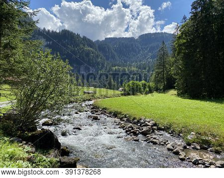The Giessbach Stream Above Lake Brienz (brienzersee) And In The Eponymous Nature Park - Canton Of Be