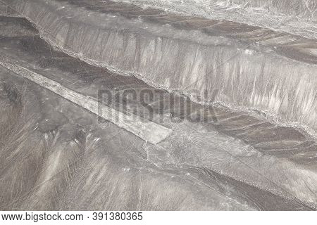Aerial View Of Nazca Geoglyphs. Nazca, Peru.
