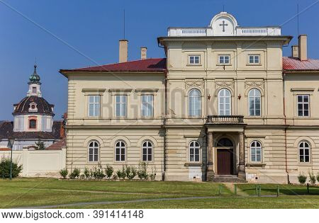 Stepana Monastery And Historic Church In Litomerice, Czech Republic