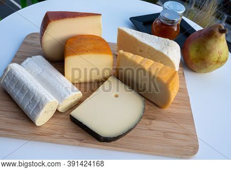 Cheese Collection, Belgian Abbey Cheeses Made With Brown Trappist Beer And Fine Herbs And View On Ma