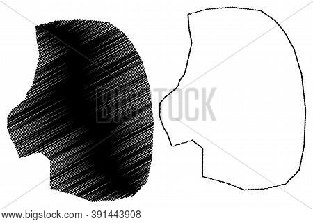 Blantyre City (republic Of Malawi, Southern Region) Map Vector Illustration, Scribble Sketch City Of