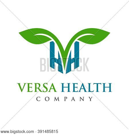 Initial Logo Vh Natural Your Company Or Brand