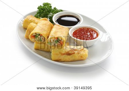 rolos de ovo caseiro, comida vegetariana
