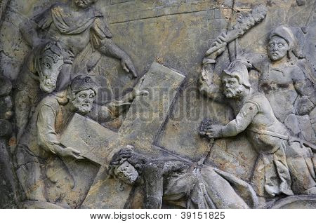Kalvárie - Ježíš padá první čas