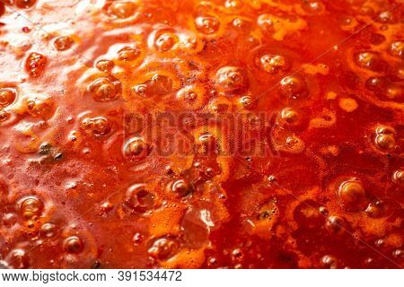 Omato Sauce Is Prepared To Cook As A Spaghetti Or Pasta In Italian Style