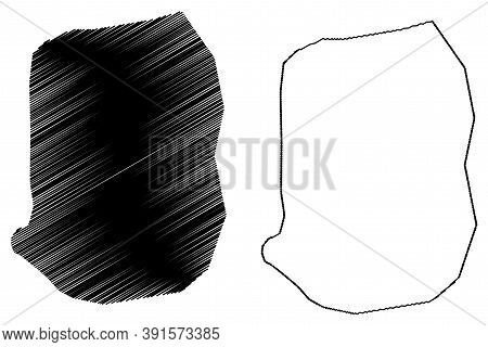 Maradi City (republic Of The Niger, Maradi Region) Map Vector Illustration, Scribble Sketch City Of 