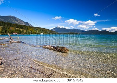 Krásná Alpská jezera Walchensee