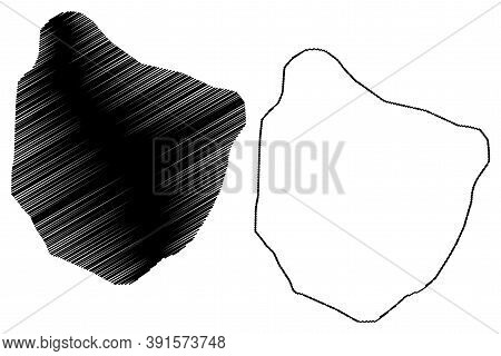 Benin City (federal Republic Of Nigeria, Edo State) Map Vector Illustration, Scribble Sketch City Of