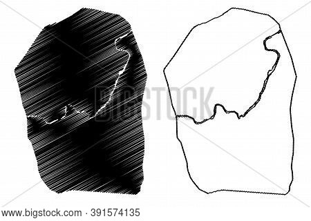 Kaduna City (federal Republic Of Nigeria, Kaduna State) Map Vector Illustration, Scribble Sketch Cit