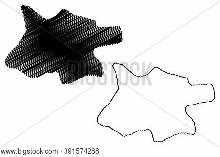 Kano City (federal Republic Of Nigeria, Kano State) Map Vector Illustration, Scribble Sketch City Of