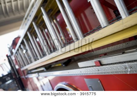 Close Up Of Fire Engine scale