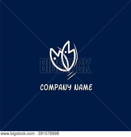 Logo For Fish Shop With Elegant Fish Symbol