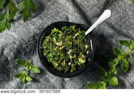 Homemade Spicy Chimichurri Sauce