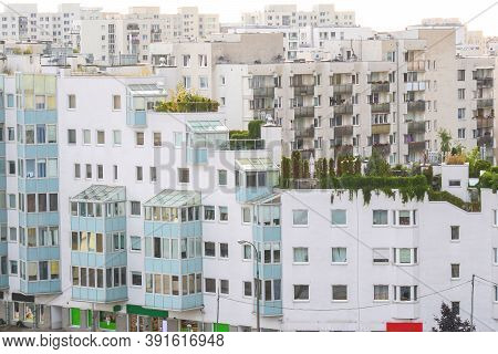Housing Blocks Of Residential District In Warsaw
