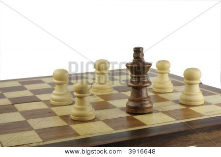 Surrounded Black King